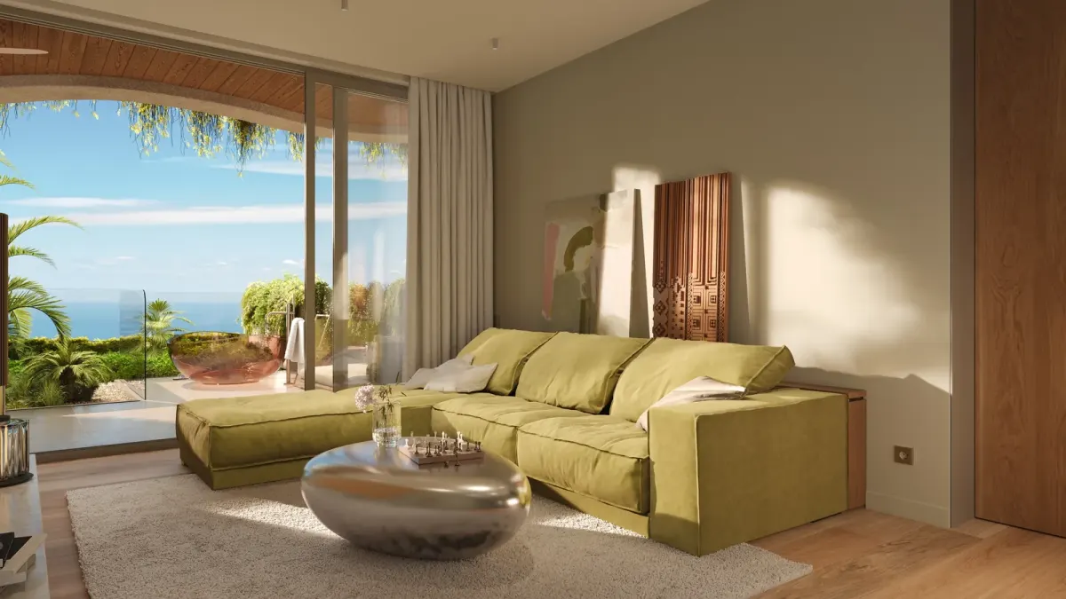 Modern resort-style living area suitable for families near Bang Tao in Phuket