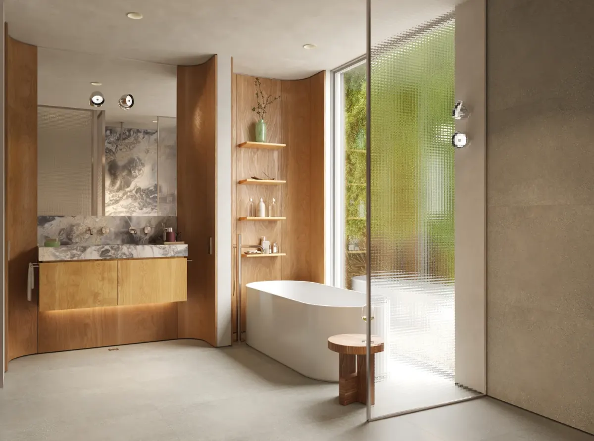 Spacious modern master bathroom in a Phuket hospitality-managed residence at Layan Verde Spacious modern master bathroom in a Phuket hospitality-managed residence at Layan Verde