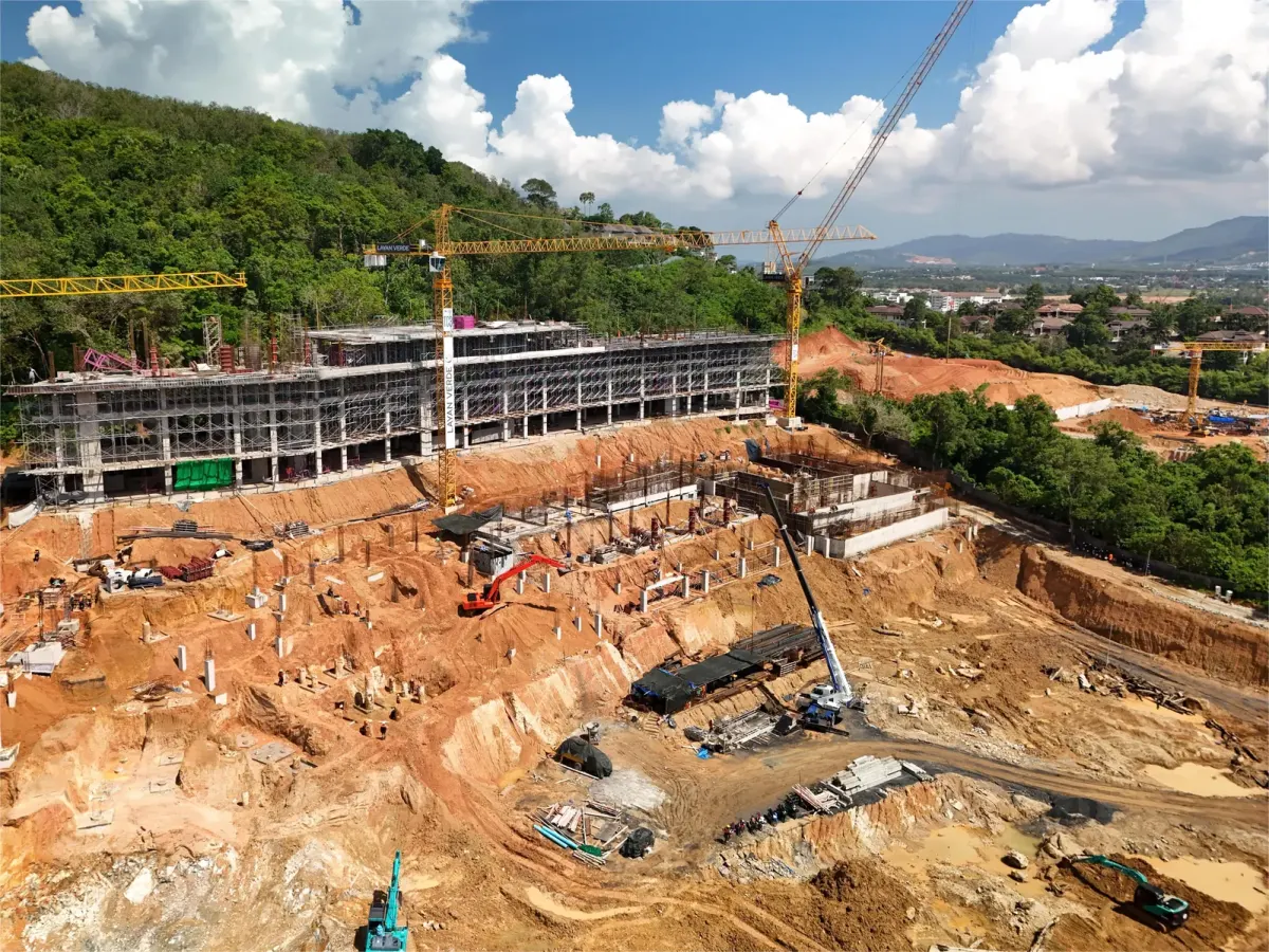 General view of a modern residential property development in Thailand suitable for foreign buyers General view of a modern residential property development in Thailand suitable for foreign buyers
