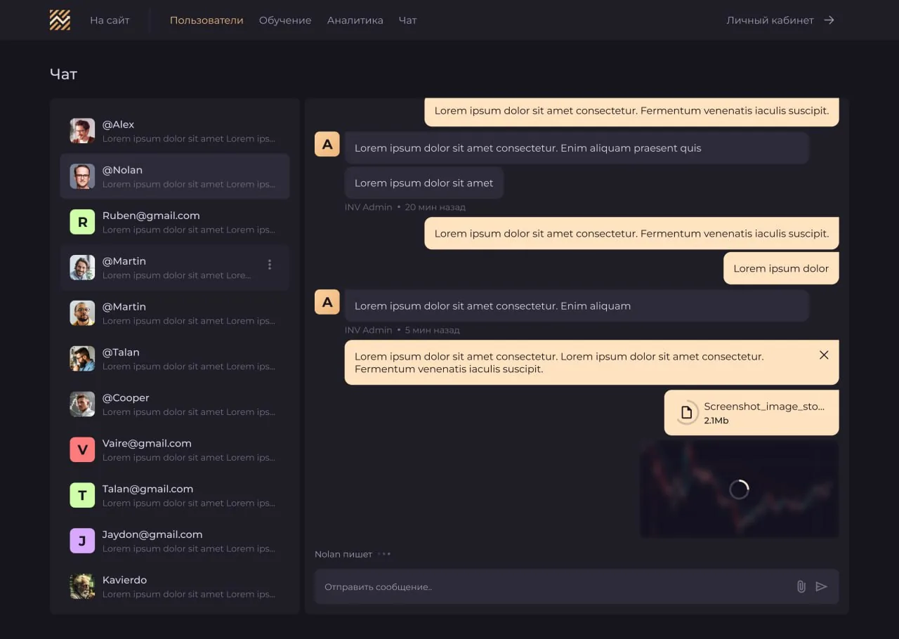 Скриншот с фрагментом переписки и тестового текста, используемый как иллюстрация к групповым разбором сделок