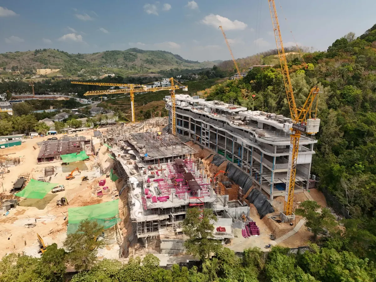 General view of a Thai residential property development project General view of a Thai residential property development project